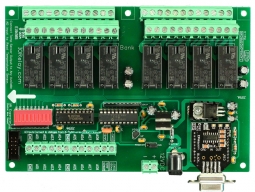 RS232 Relay Board 8-Channel 3-Amp DPDT ProXR