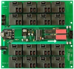 USB Relay 16-Channel 20-Amp with UXP Port