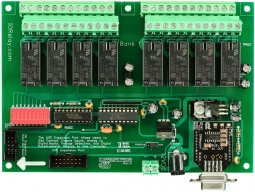 RS232 Relay Board 8-Channel 3 Amp DPDT with UXP Port