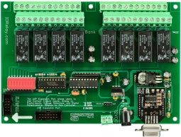 RS232 Relay Board 8-Channel 5 Amp DPDT with UXP Port