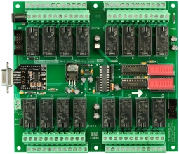 Serial Relay Controller 16-Channel 3-Amp DPDT with UXP Port