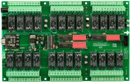 USB Relay Controller 24-Channel 5-Amp DPDT with UXP Port