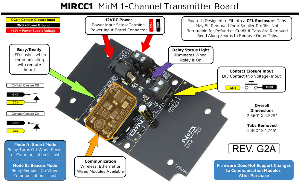Contact Closure to Multi-Point Relay