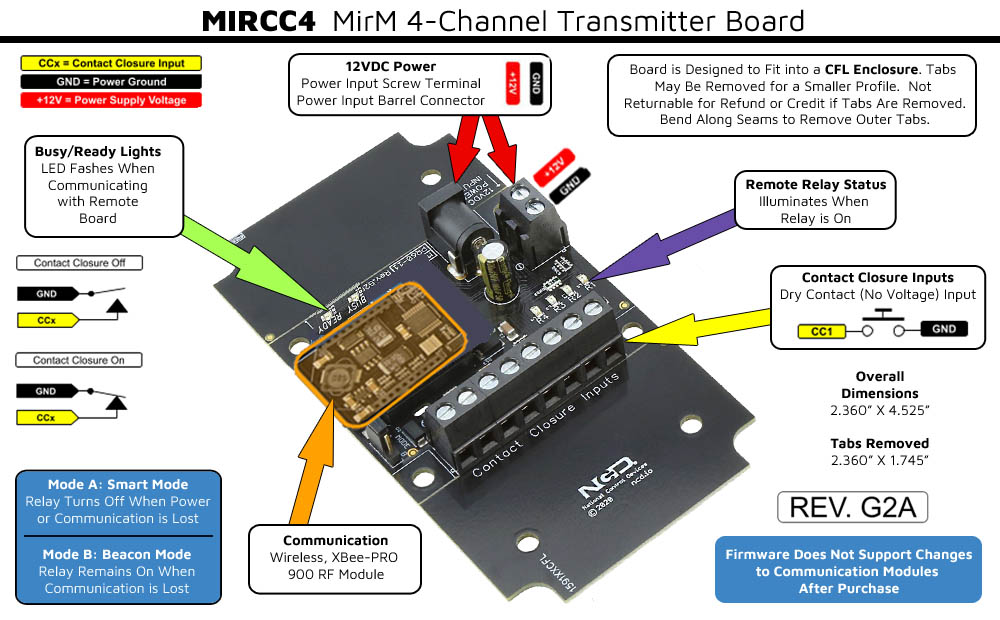 Contact Closure to Multi-Point Relay