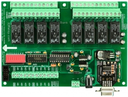 RS232 Relay Board 8-Channel 5-Amp DPDT ProXR
