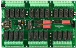 USB Relay Controller 24-Channel 3-Amp DPDT ProXR