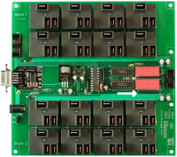 RS232 Relay Board 16-Channel 20 Amp with UXP Port