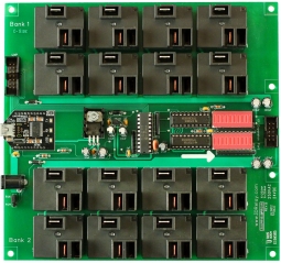 USB Relay 16-Channel 30-Amp with UXP Port