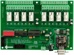 RS232 Relay Board 8-Channel 1 Amp DPDT with UXP Port