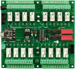 USB Relay 16-Channel 1-Amp DPDT with UXP Port