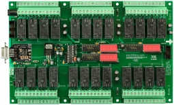 Serial Relay Controller 24-Channel 3-Amp DPDT with UXP Port