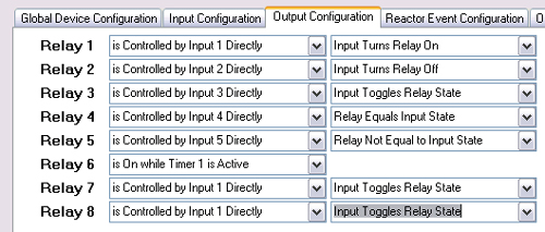 Relay Output Configuration