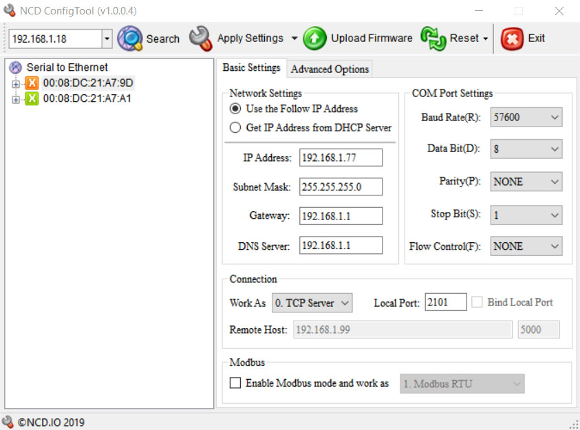 Contact Closure over IP